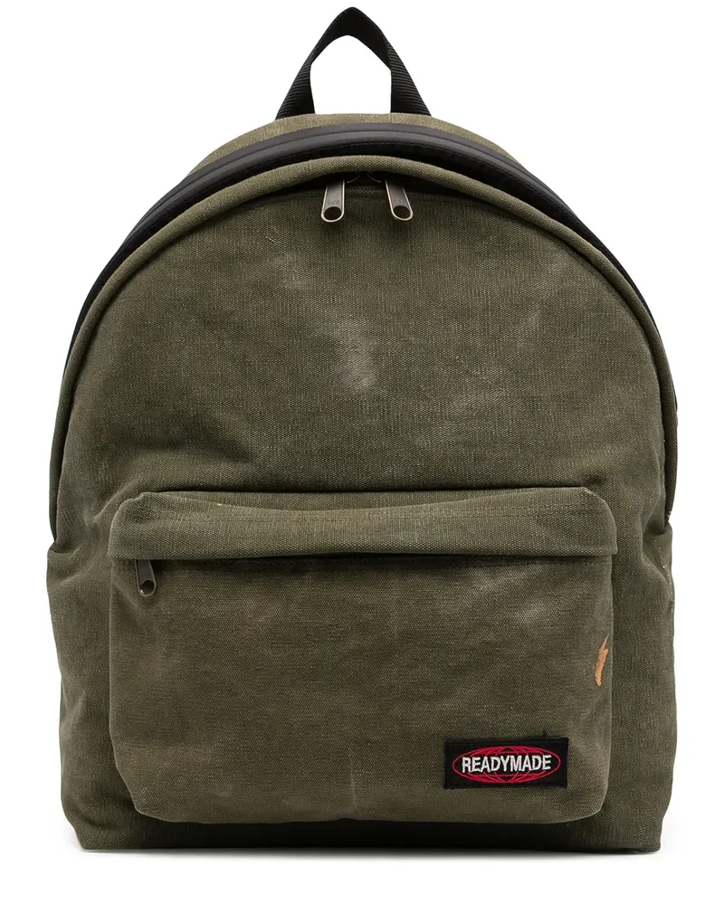 READYMADE Rucksack in Distressed-Optik - Grün Grün