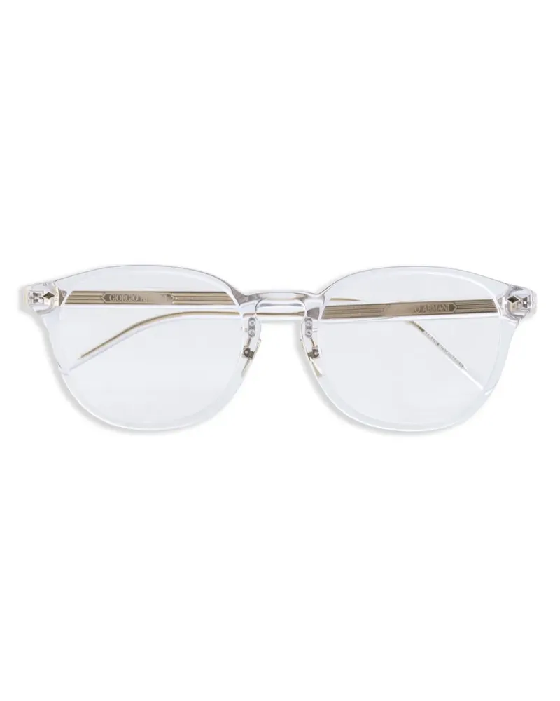 Giorgio Armani Brille mit ovalem Gestell - Weiß Weiß