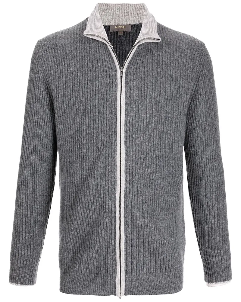 N.Peal Lambeth Cardigan - Grau Grau