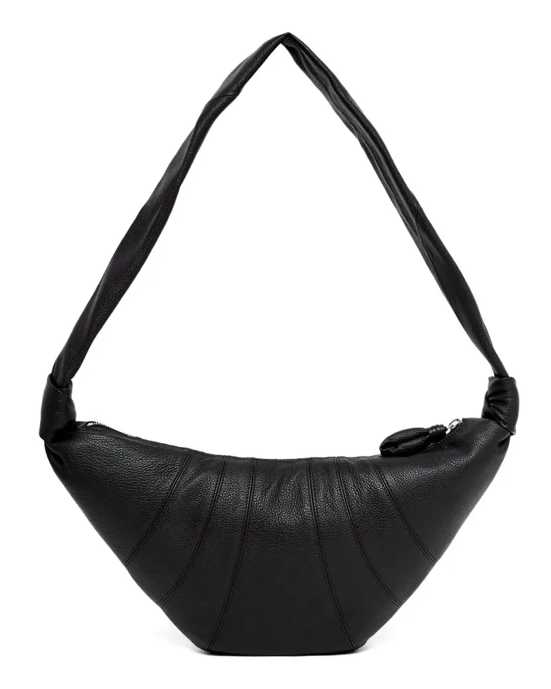 Christophe Lemaire medium Croissant leather shoulder bag - Schwarz Schwarz
