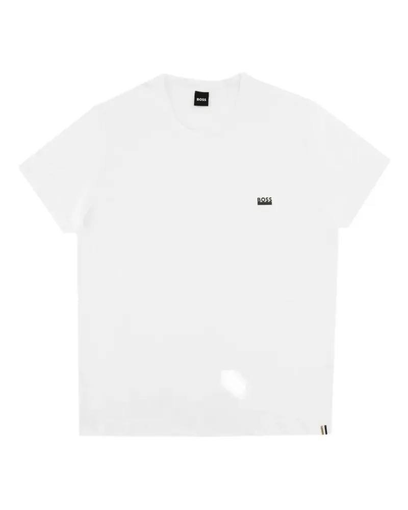 HUGO BOSS T-Shirt mit Logo-Patch - Weiß Weiß