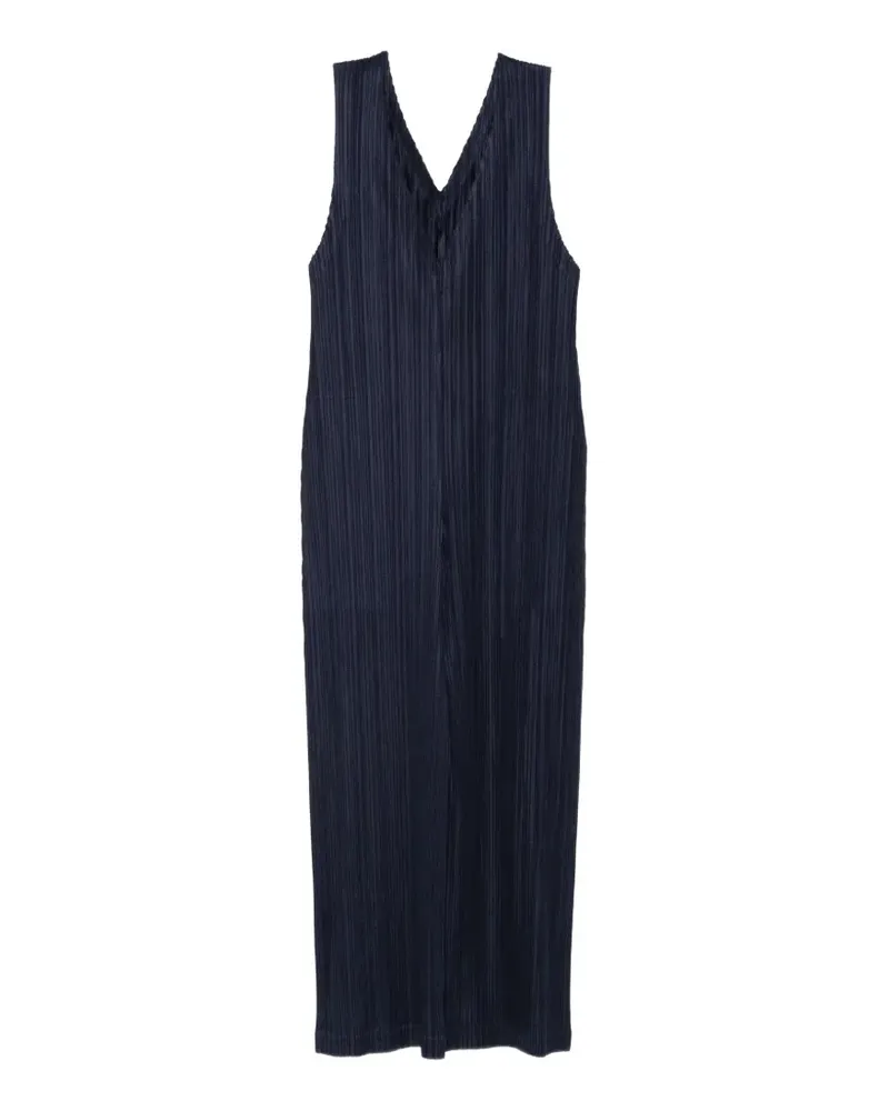 Issey Miyake pleated jumpsuit - Blau Blau