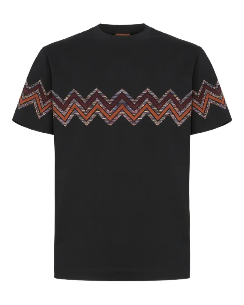 Missoni T-Shirt mit Zickzack-Print - Grau Grau