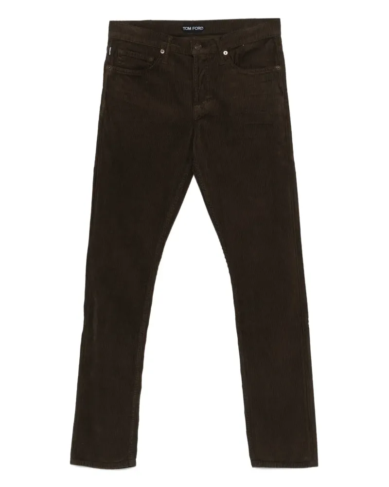 Tom Ford Hose aus Cord - Grün Grün
