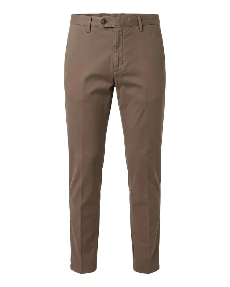 Canali Hose mit eingefassten Taschen - Braun Braun