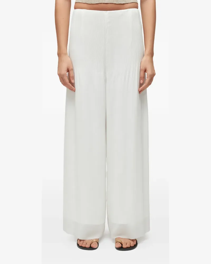 Osklen pleated-detail trousers - Weiß Weiß