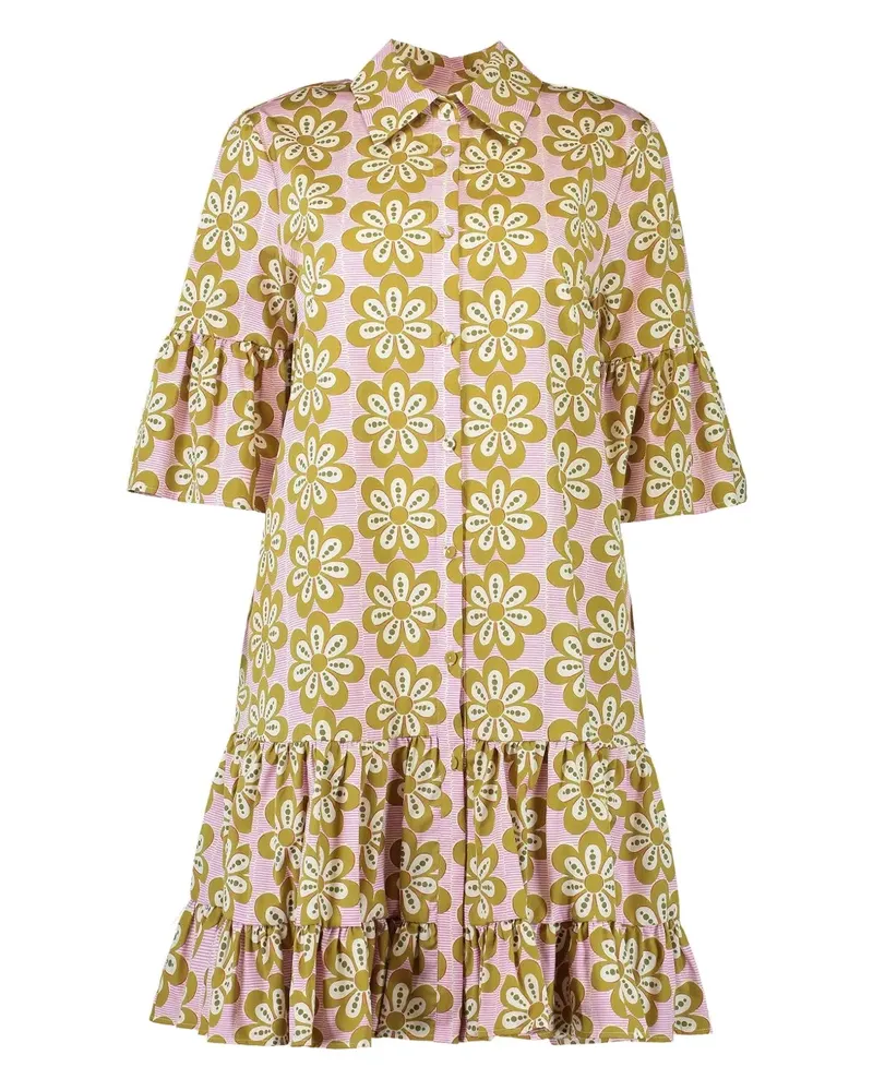 La DoubleJ Choux floral tiered dress - Rosa Rosa