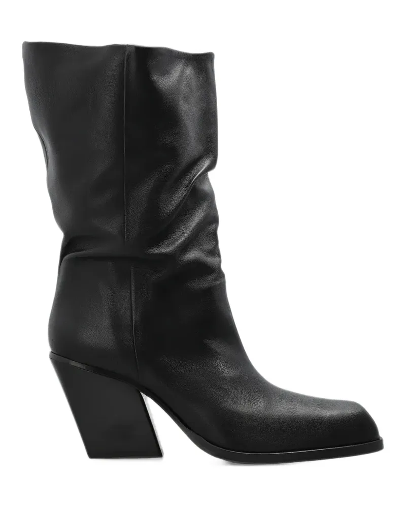 YUZEFI Delavar Slouch leather boots - Schwarz Schwarz