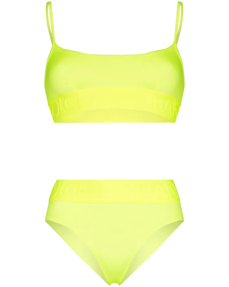 Dolce & Gabbana Bikini mit hohem Bund - Gelb Gelb