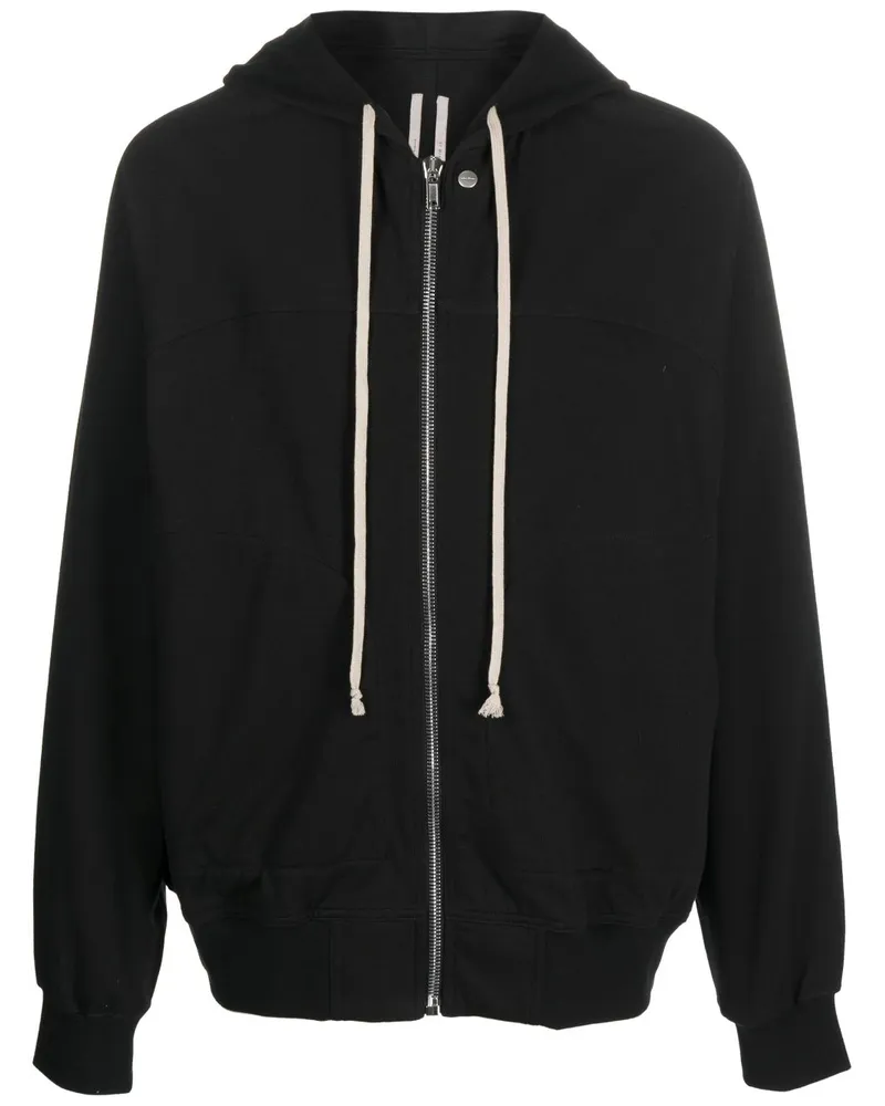 Rick Owens Kapuzenjacke mit Reißverschluss - Schwarz Schwarz