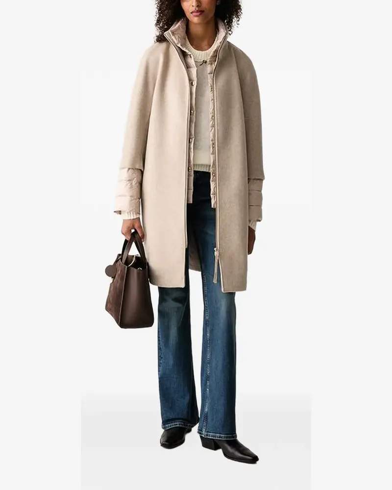 JOOP! Mantel im Layering-Look - Nude Nude