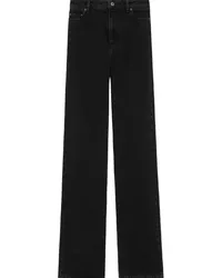 Burberry Gerade High-Rise-Jeans Schwarz