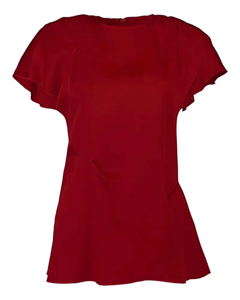 Victoria Beckham draped ruffle top - Rot Rot