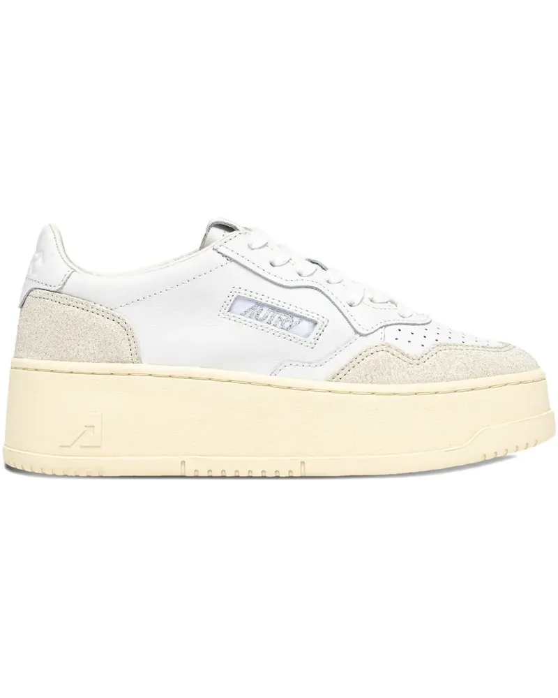 AUTRY platform panelled sneakers - Weiß Weiß