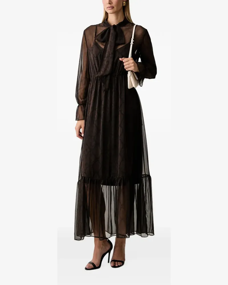 Twin-Set snake-print maxi dress - Braun Braun