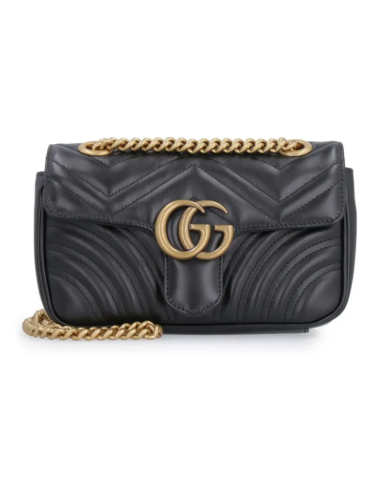 Gucci mini GG Marmont shoulder bag - Schwarz Schwarz