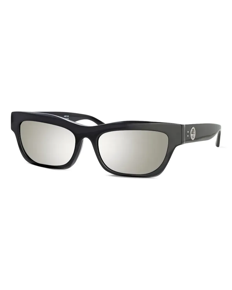 Linda Farrow Sonnenbrille mit eckigem Gestell - Schwarz Schwarz