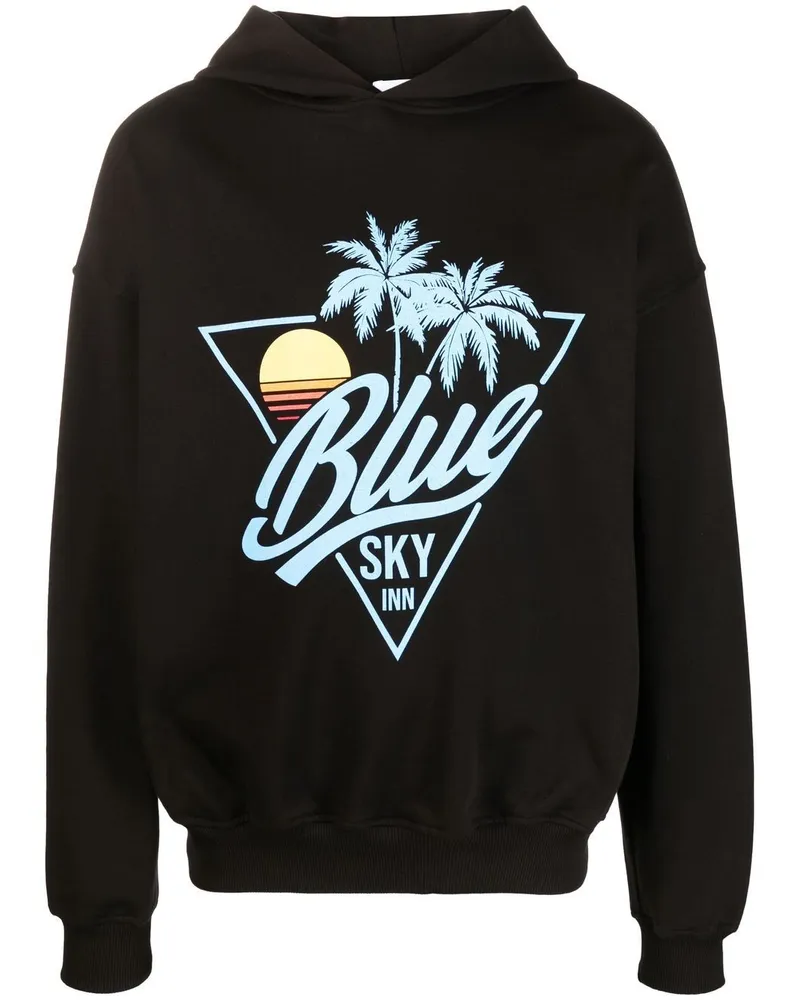 Blue Sky Inn Hoodie mit Logo-Print - Schwarz Schwarz