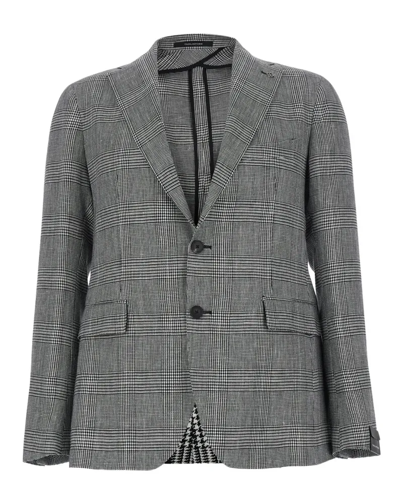 Tagliatore single-breasted checked blazer - Grau Grau