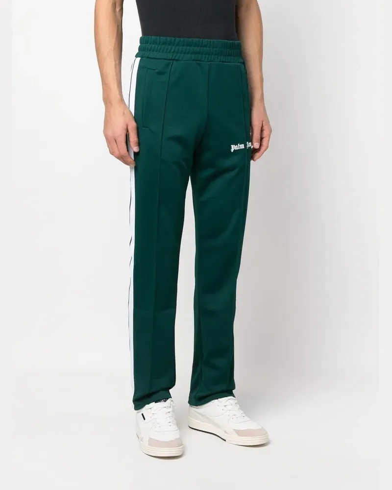 Palm Angels Jogginghose mit Logo-Print - Grün Grün
