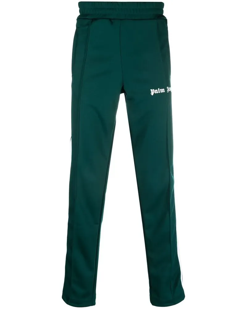 Palm Angels Jogginghose mit Logo-Print - GREEN WHITE Green