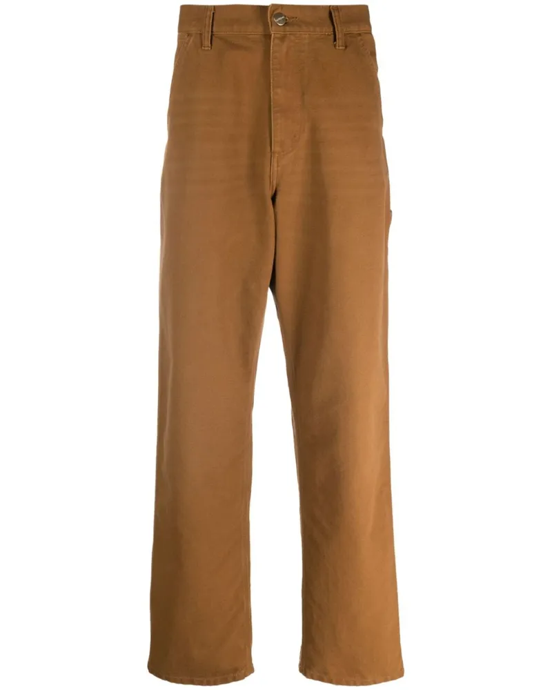 Carhartt WIP Single Knee Straight-Leg-Hose - Braun Braun