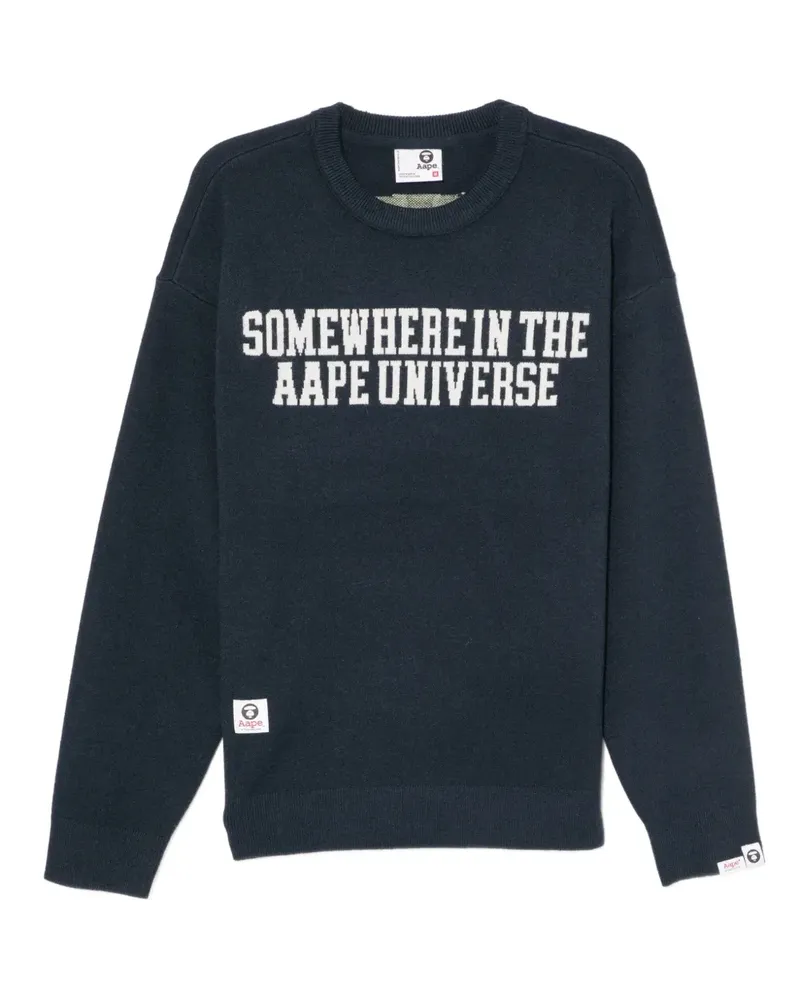 BAPE Sweatshirt mit Logo-Print - Blau Blau