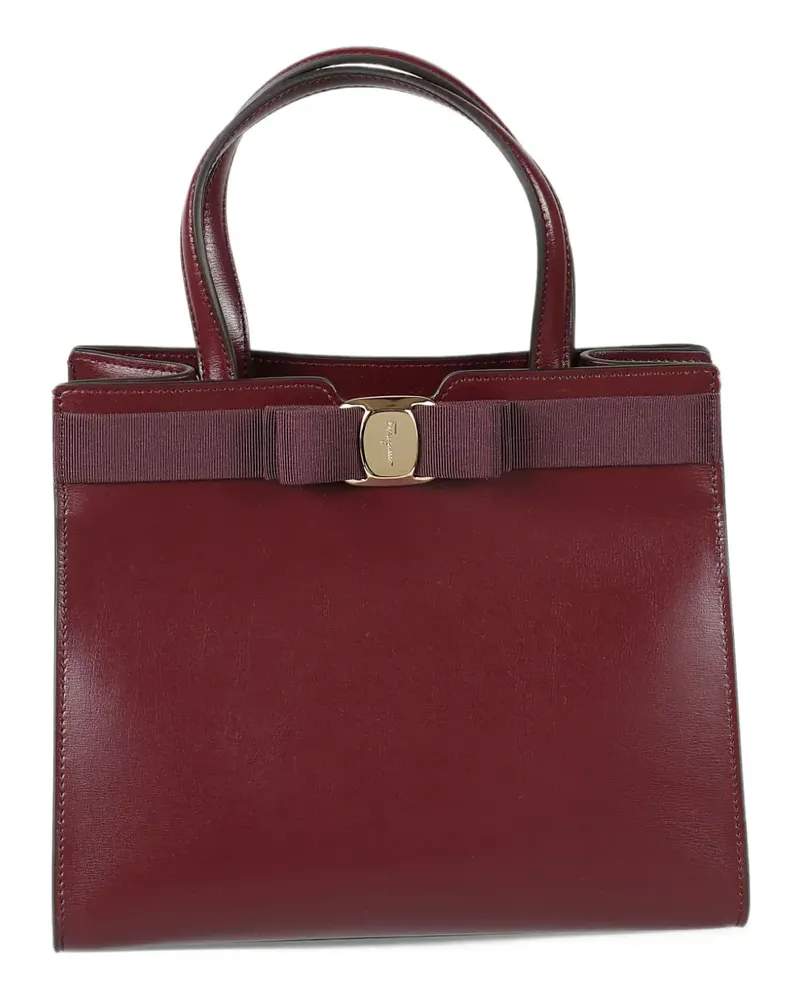 Ferragamo Vara Bow leather tote bag - Rot Rot