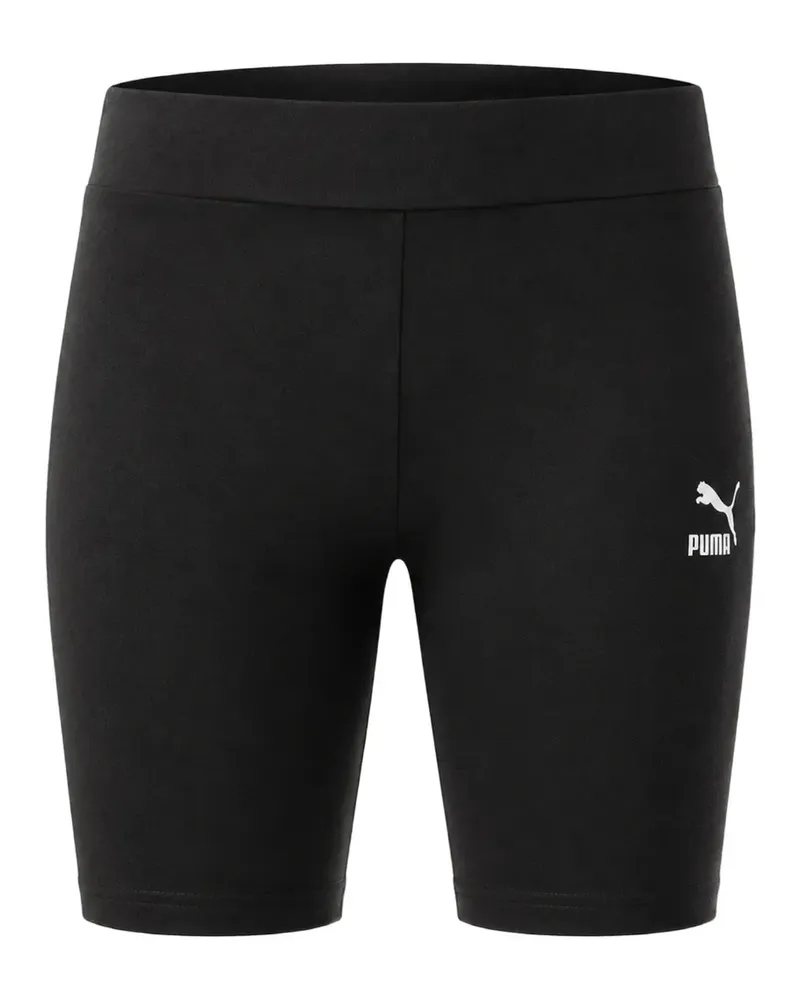 Puma logo-print jersey shorts - Schwarz Schwarz