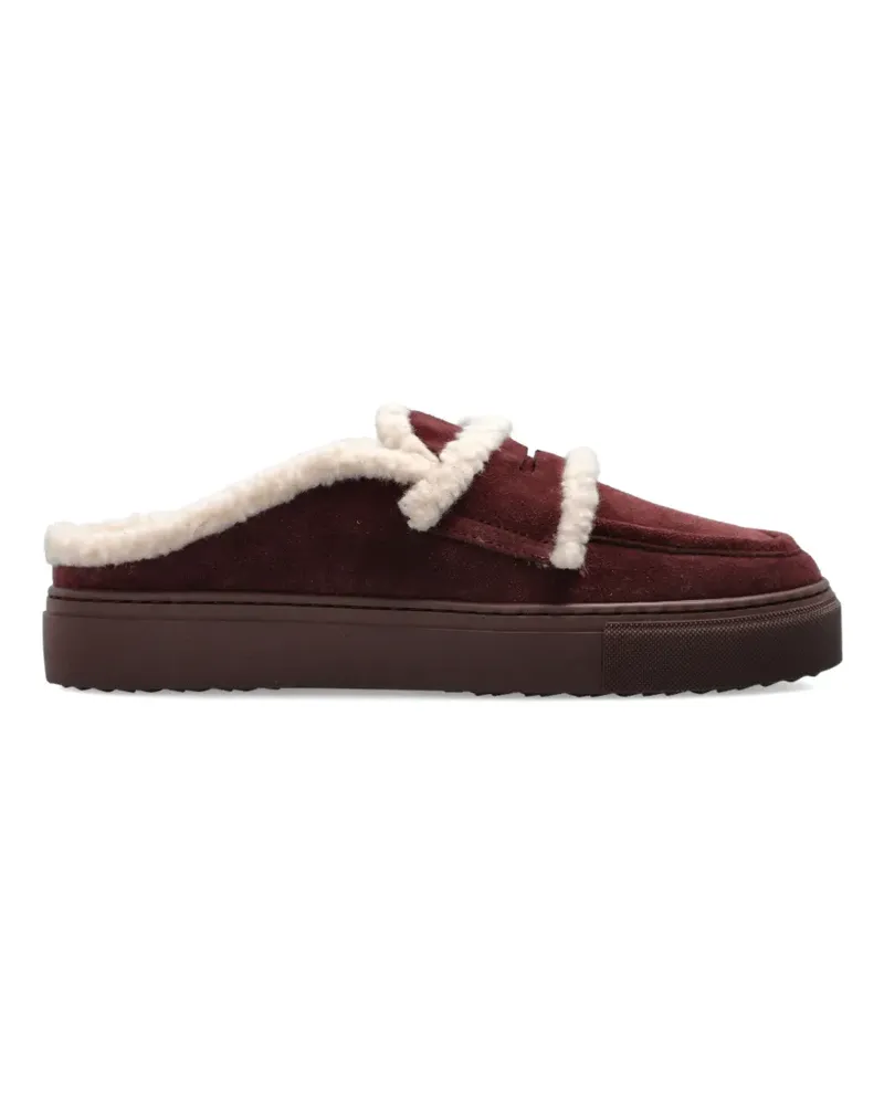 INUIKII Mules mit Shearling-Besatz - Rot Rot