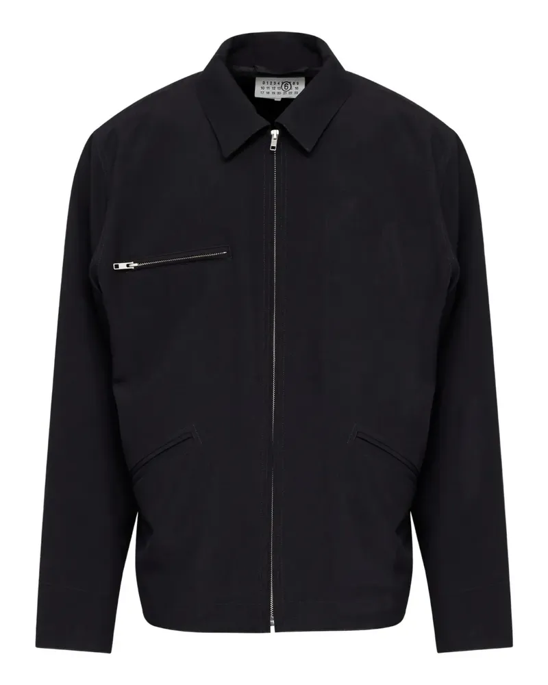 Maison Margiela Hemdjacke mit Reißverschluss - Schwarz Schwarz