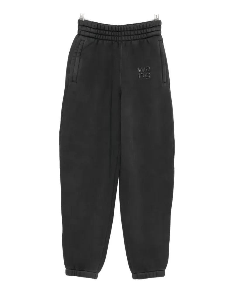 Alexander Wang Jogginghose mit Logo - Schwarz Schwarz