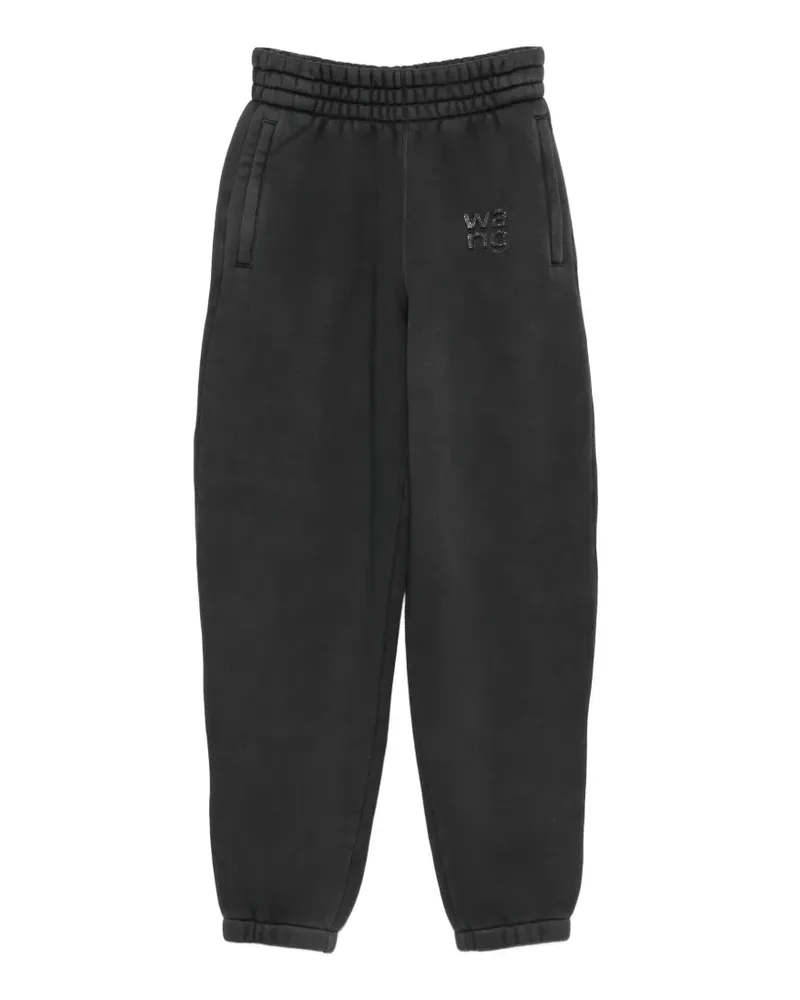 Alexander Wang Jogginghose mit Logo - Schwarz Schwarz