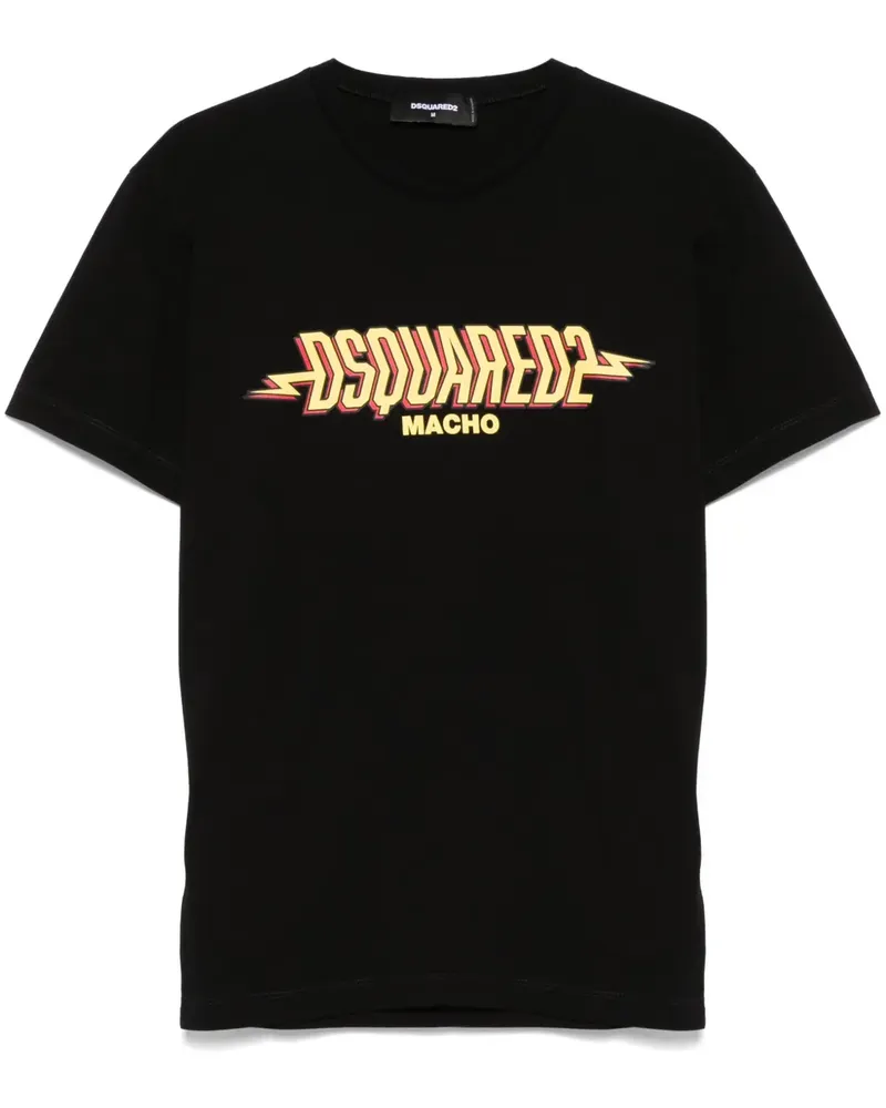Dsquared2 Macho T-Shirt - Schwarz Schwarz
