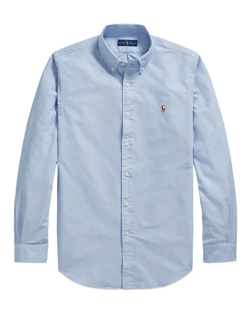 Ralph Lauren logo-embroidered button-down shirt - Blau Blau
