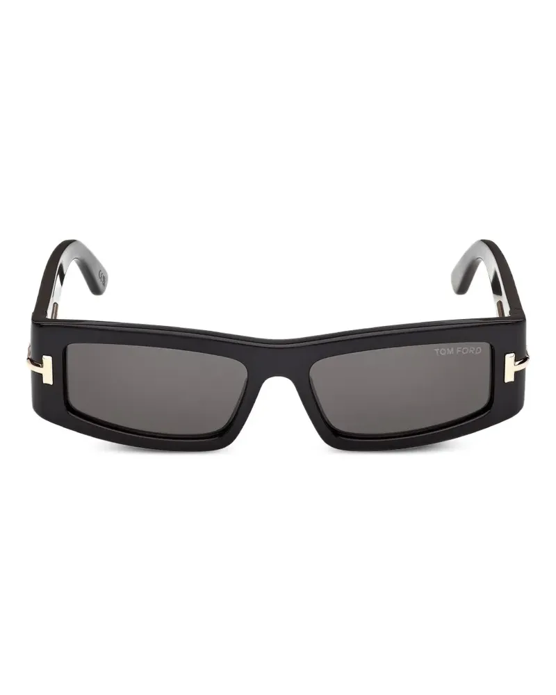 Tom Ford Icon Sonnenbrille mit eckigem Gestell - Schwarz Schwarz