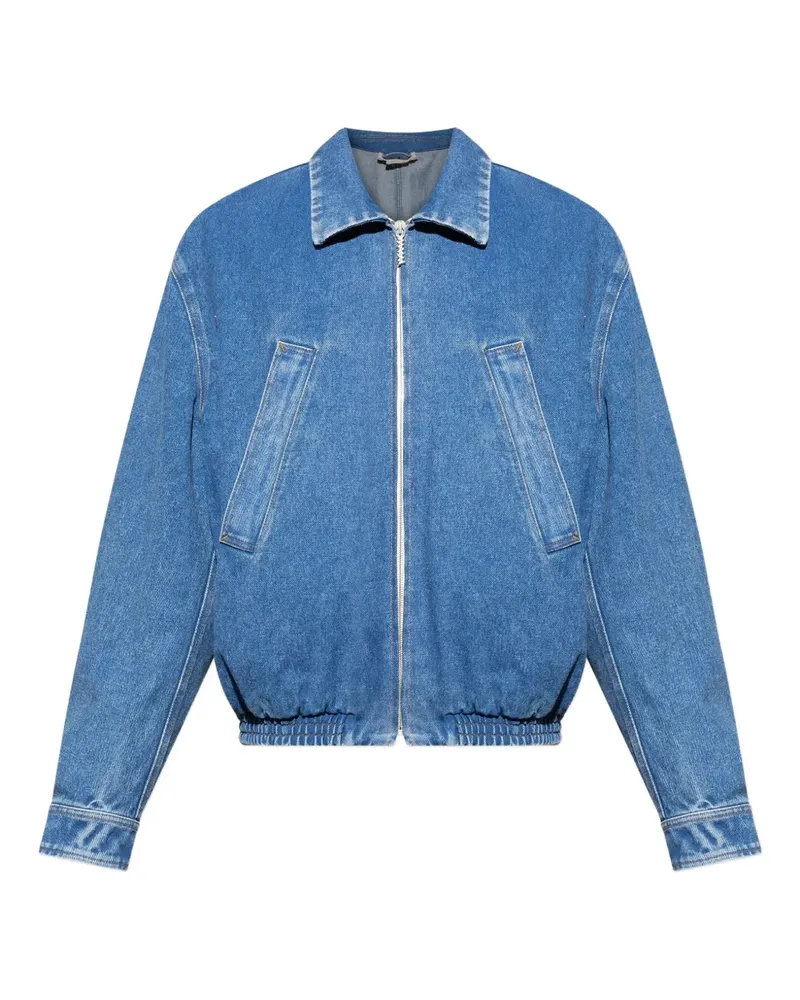 Marni Jeansjacke mit Logo-Print - Blau Blau