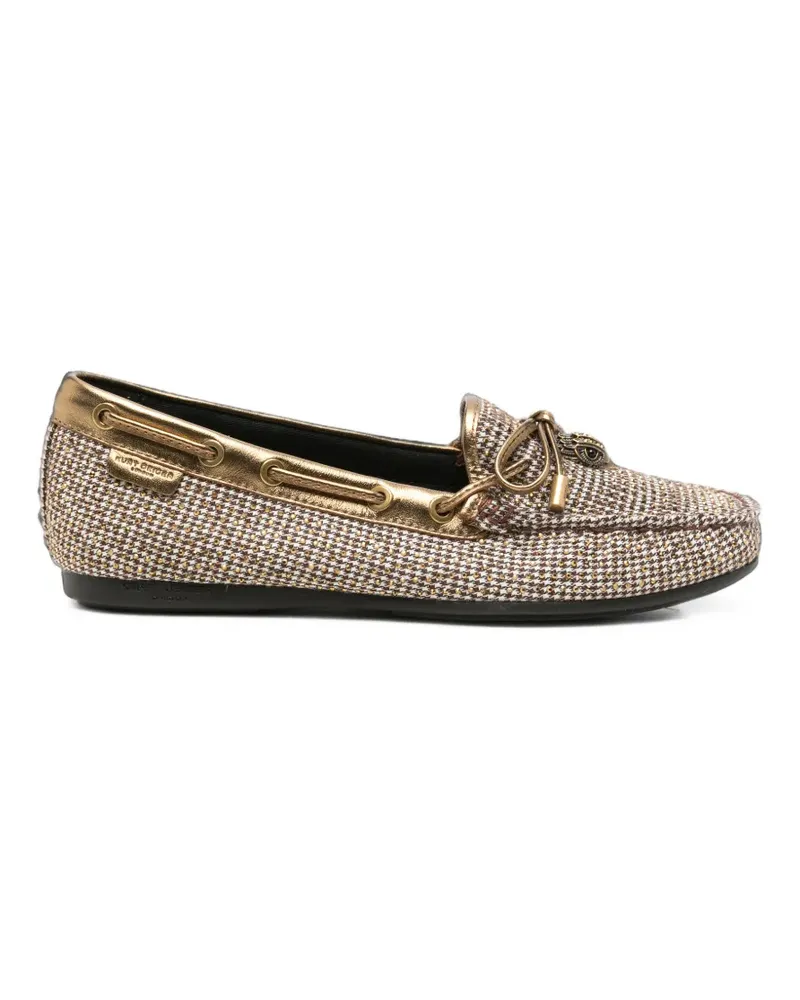 Kurt Geiger Eagle Loafer mit Hahnentrittmuster - Nude Nude