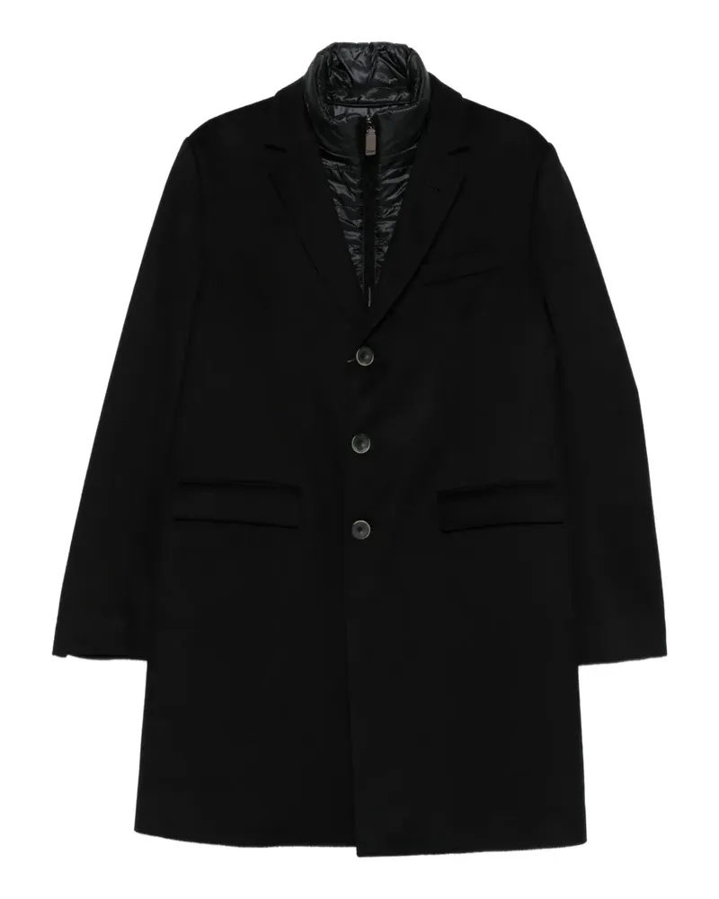 Herno Mantel mit abnehmbarem Futter - Schwarz Schwarz