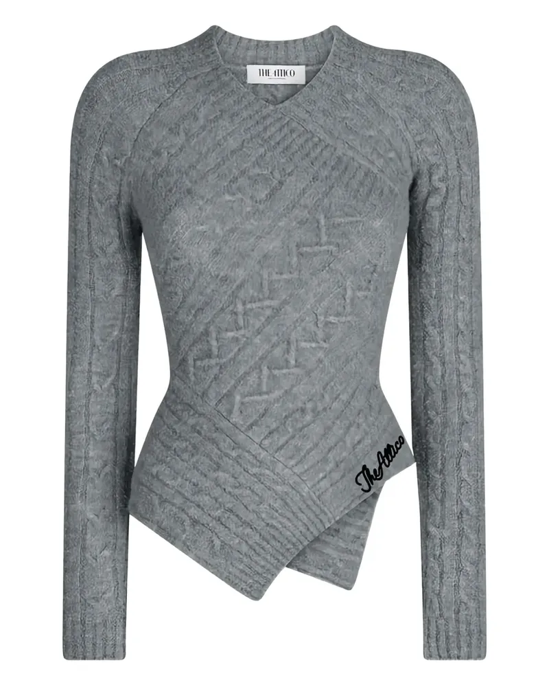 ATTICO Pullover mit Zopfmuster - Grau Grau
