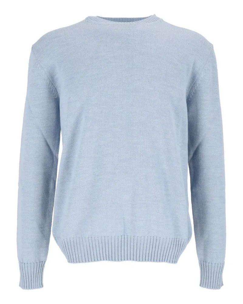 Ballantyne Klassischer Merinopullover - Blau Blau