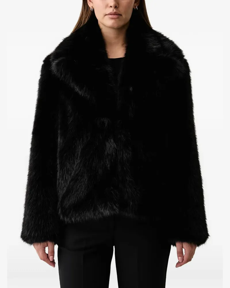 Kaos faux-fur shawl-lapels jacket - Schwarz Schwarz