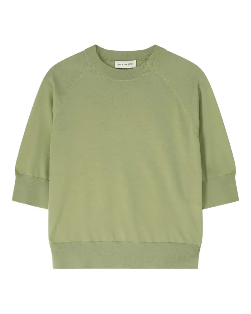 Dries van Noten Pullover aus Merinowolle - Grün Grün