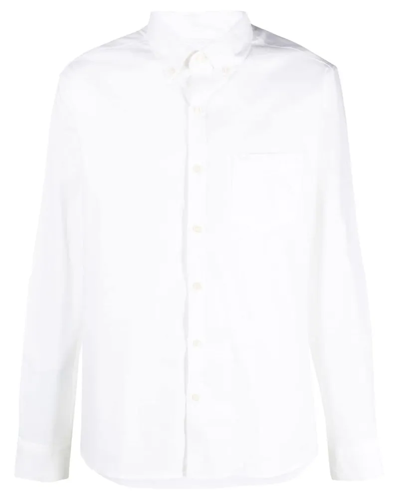 Michael Kors Klassisches Button-down-Hemd Weiß