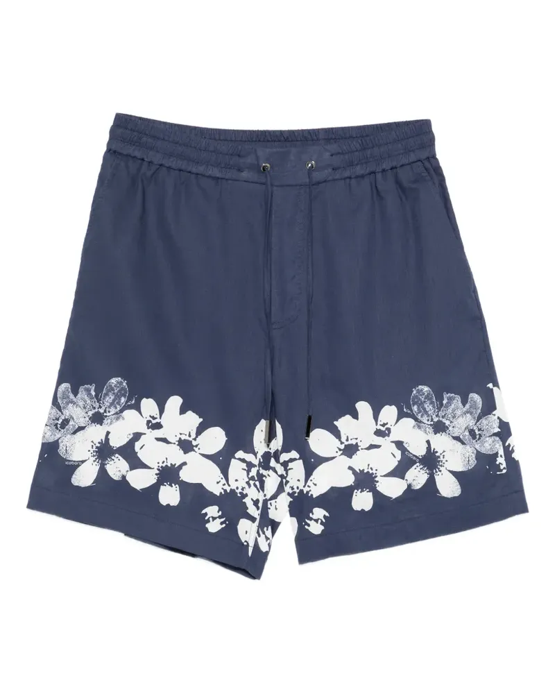 Iceberg floral drawstring shorts - Blau Blau