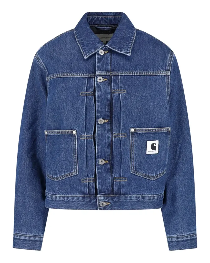 Carhartt WIP Belmar logo-patch denim jacket - Blau Blau