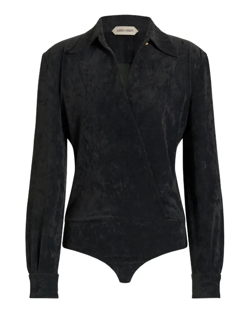 Alberta Ferretti Langärmeliger Body - Grau Grau