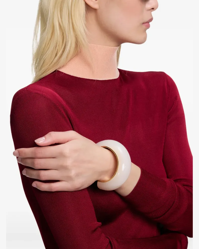 Self-Portrait resin cuff bracelet - Gold Gold