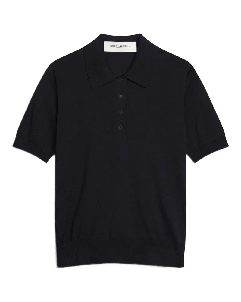 Golden Goose Gestricktes Glenda Poloshirt - Blau Blau