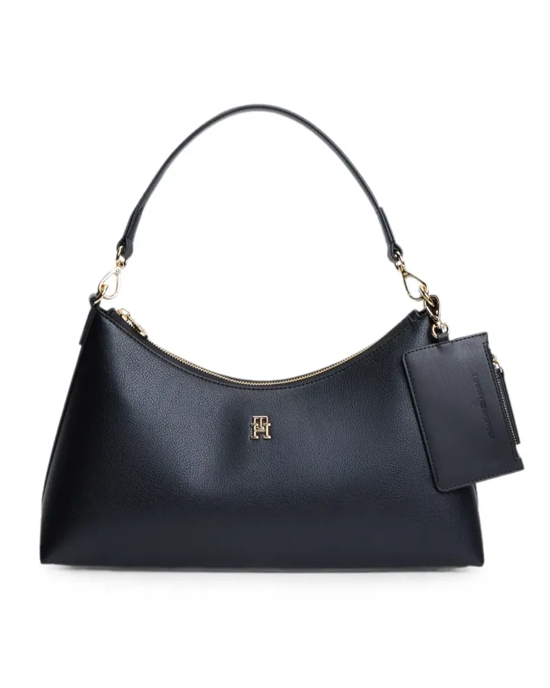 Tommy Hilfiger logo-plaque shoulder bag - Schwarz Schwarz